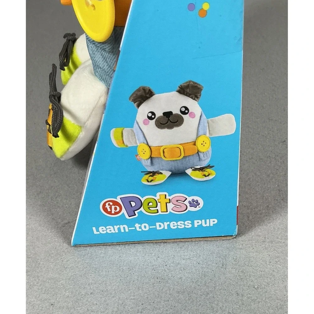 Fisher-Price FP Pets Learn-to-Dress Pup Plush Fine Motor Skills Toy 2+ NEW